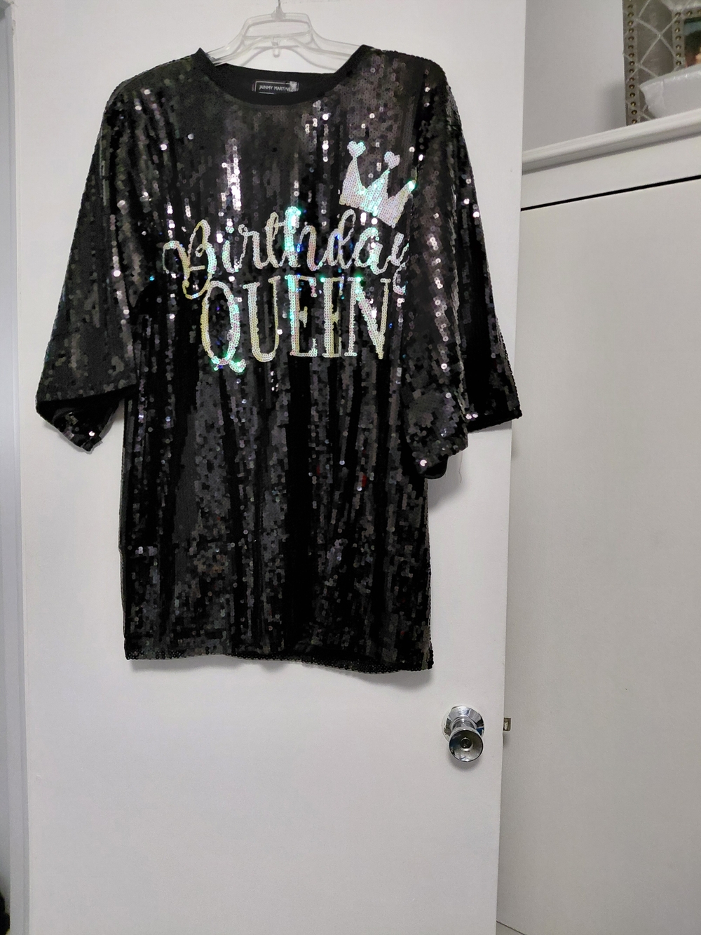 Jainmy Martinez Black Sequin Top